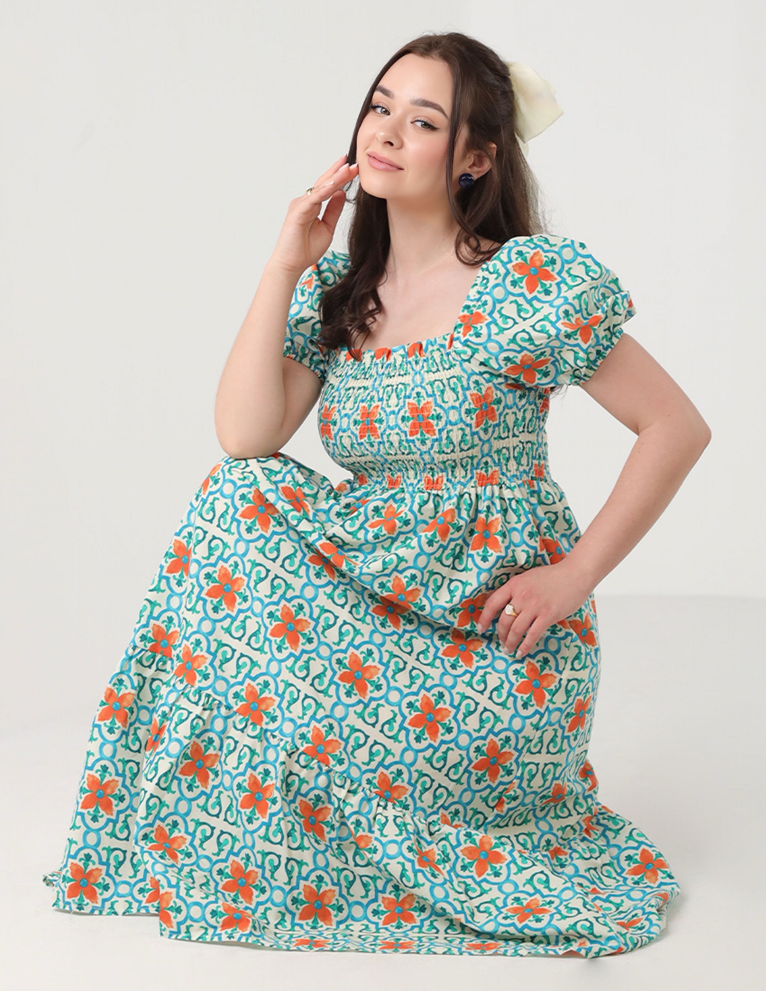 Printed Midi Dess