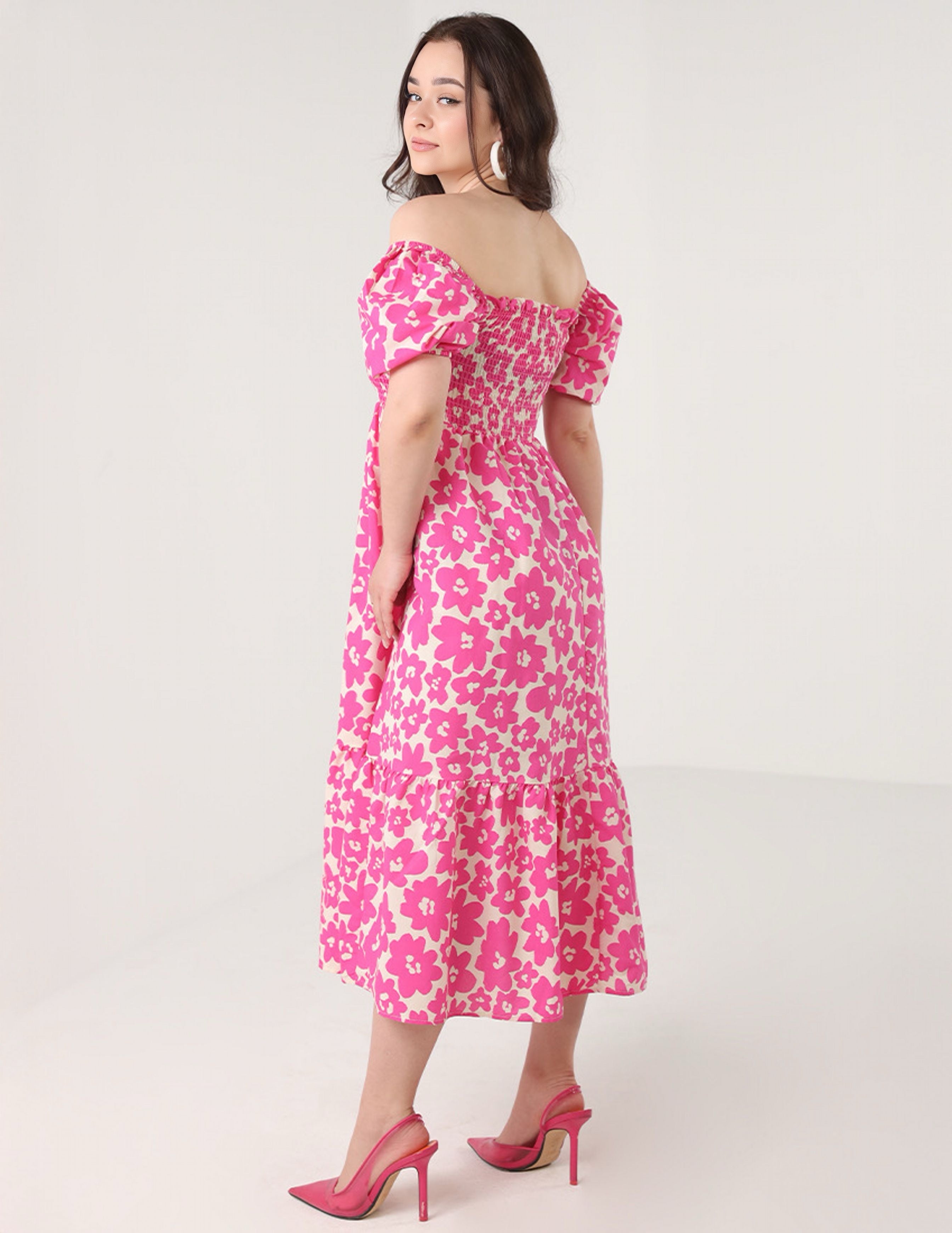Pink Floral Dress