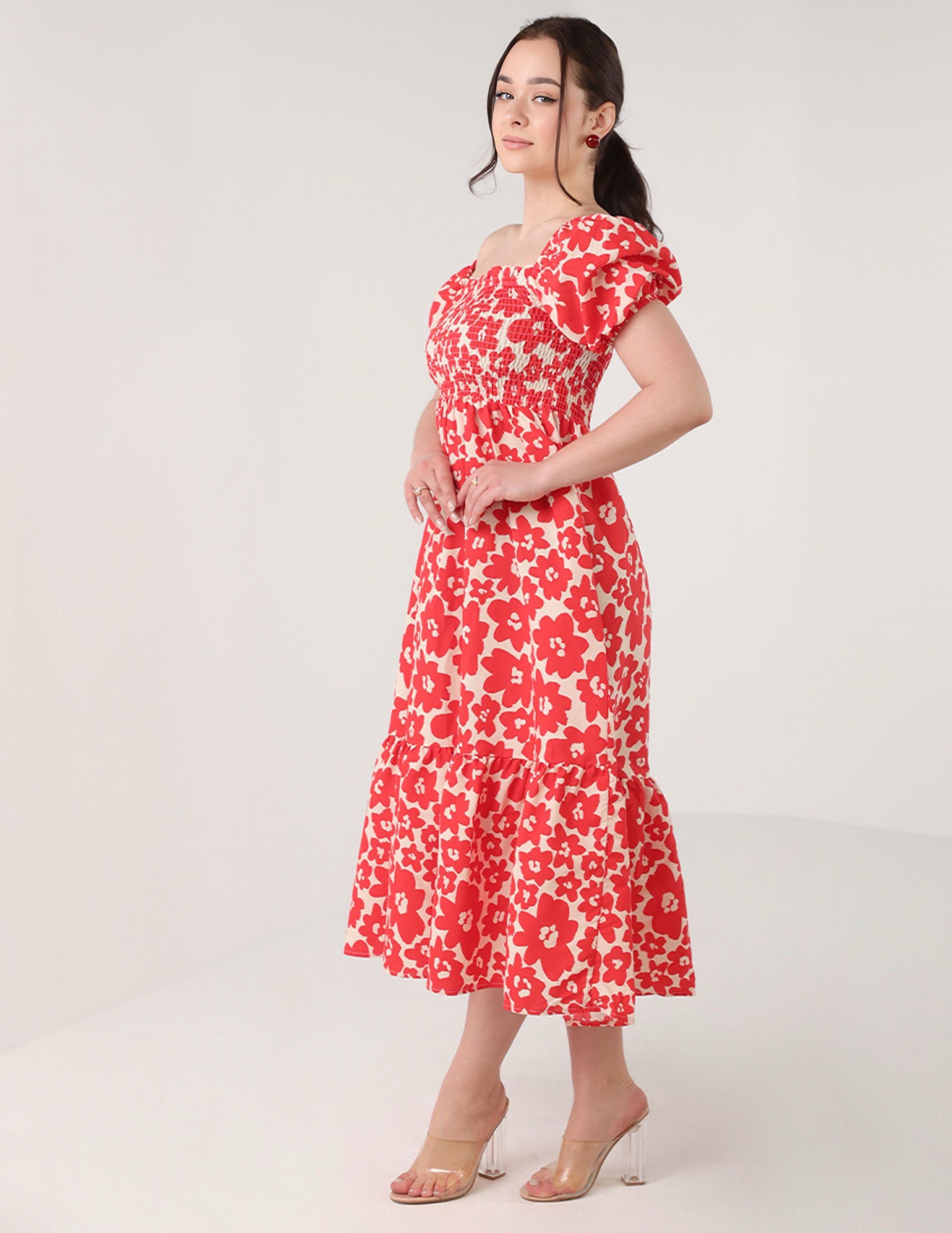 Midi Floral Dress