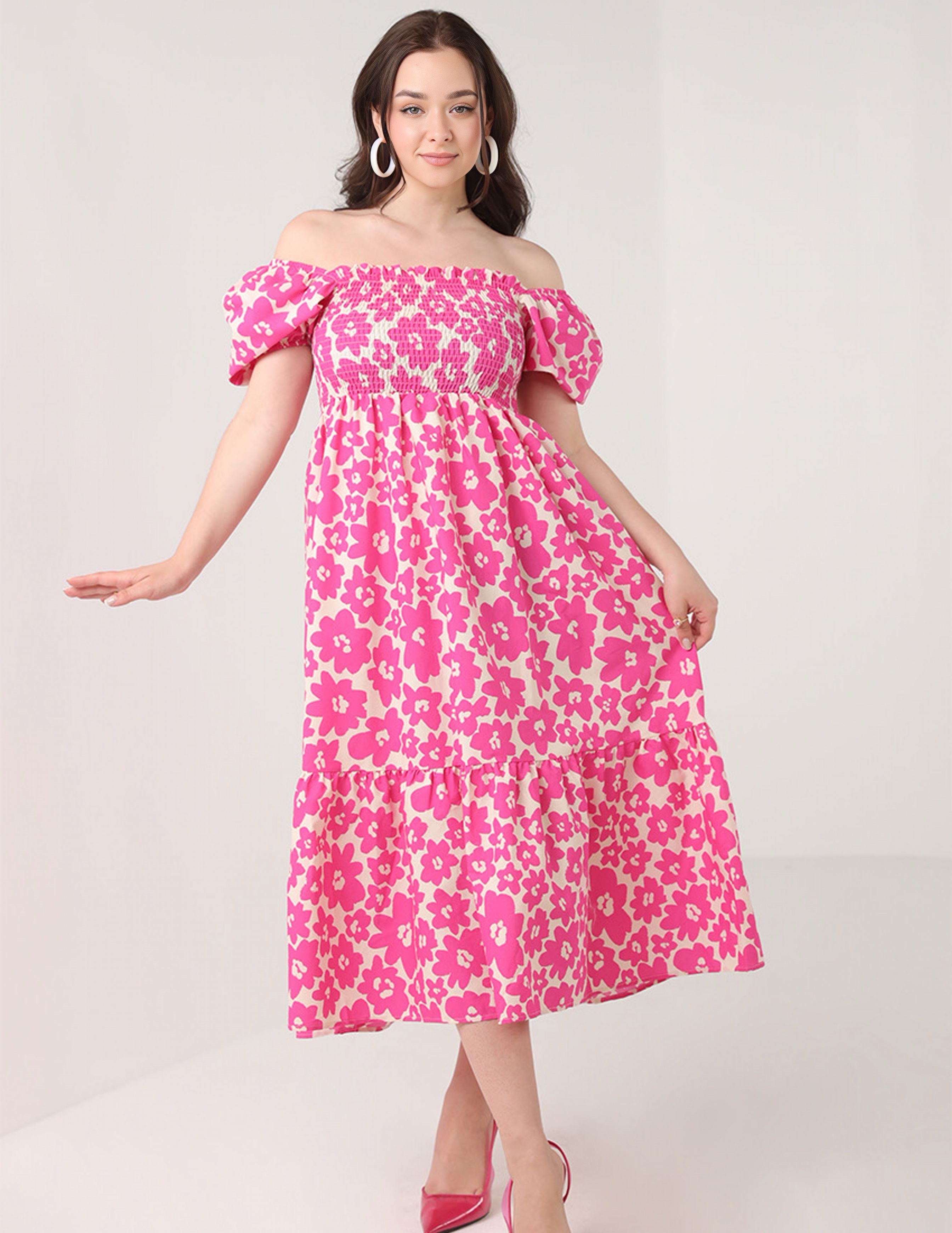 Pink Floral Dress