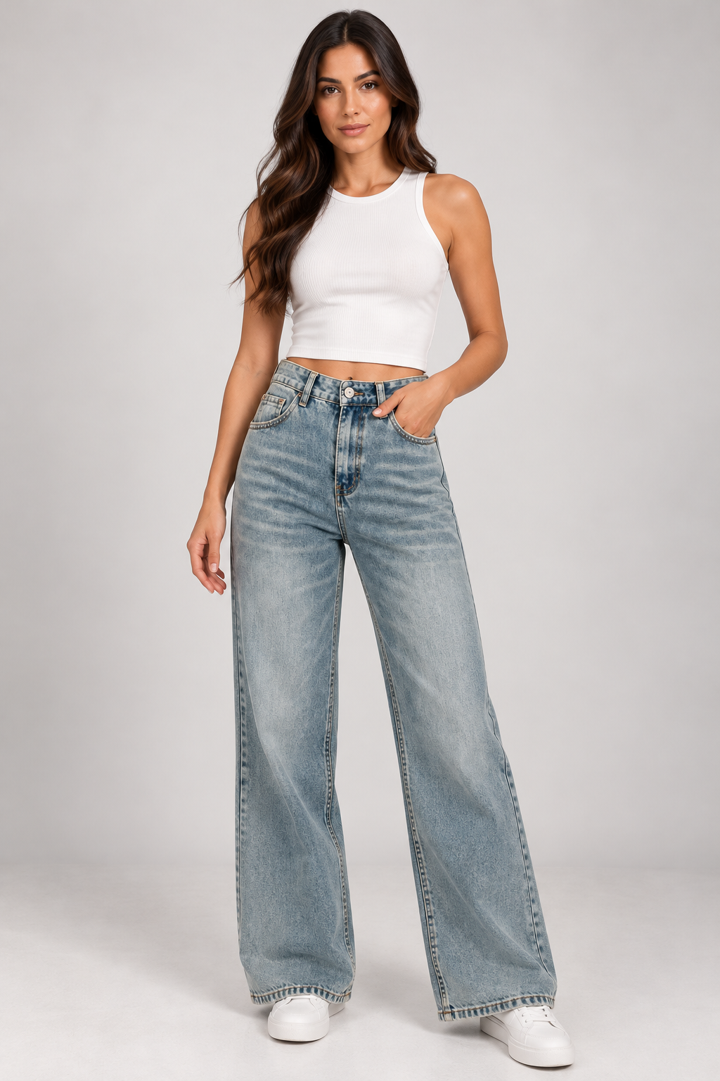 Straight cut jeans