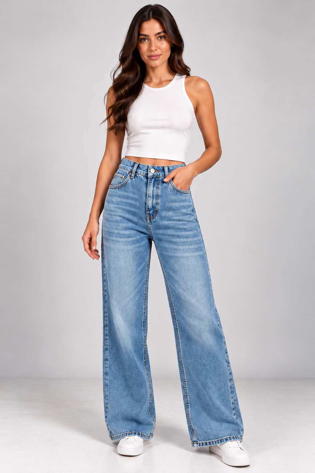 Straight cut jeans