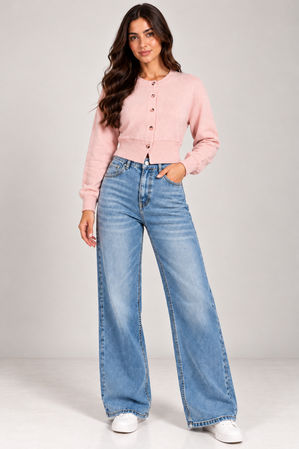 Wool button-up blouse