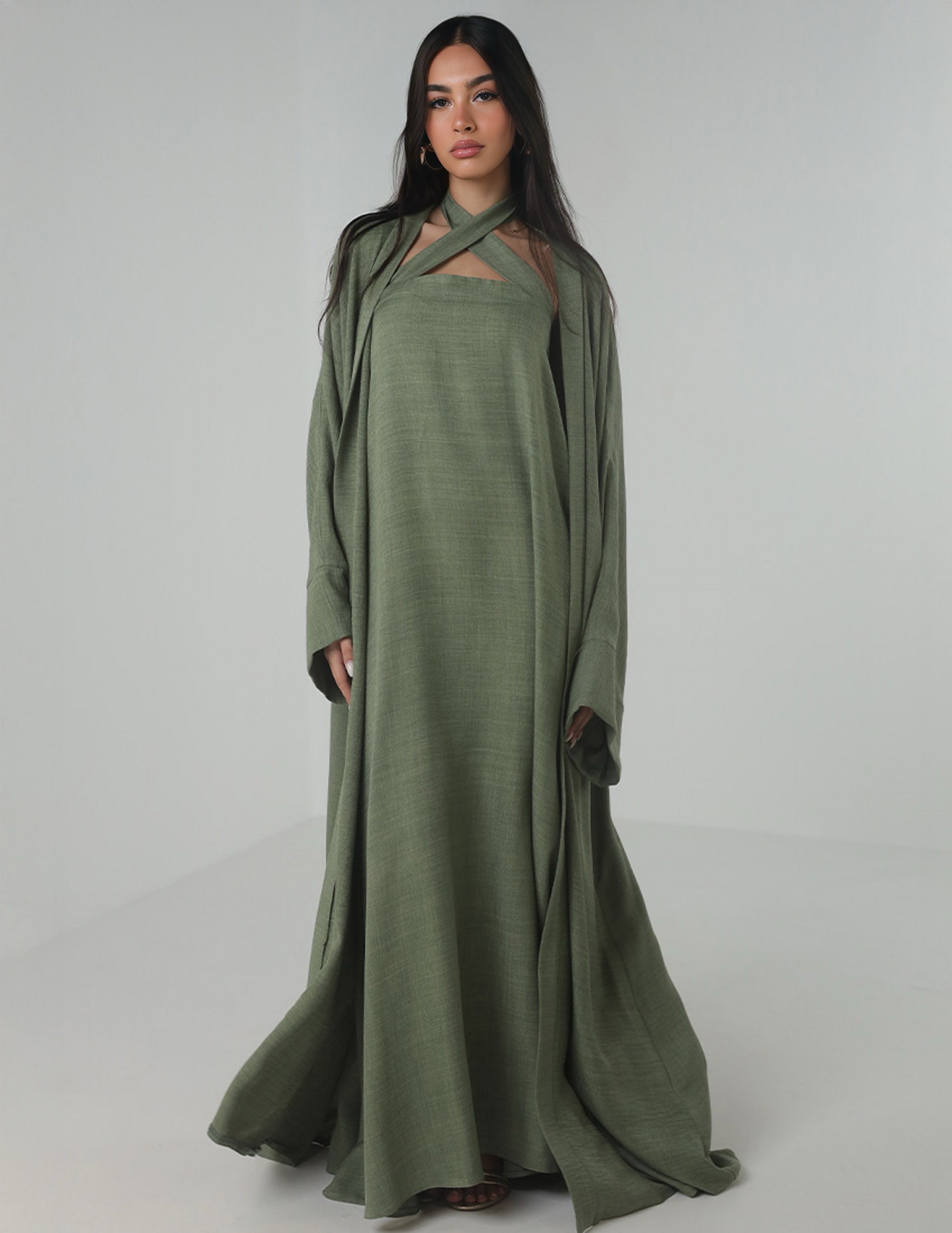 Abaya and Dress set