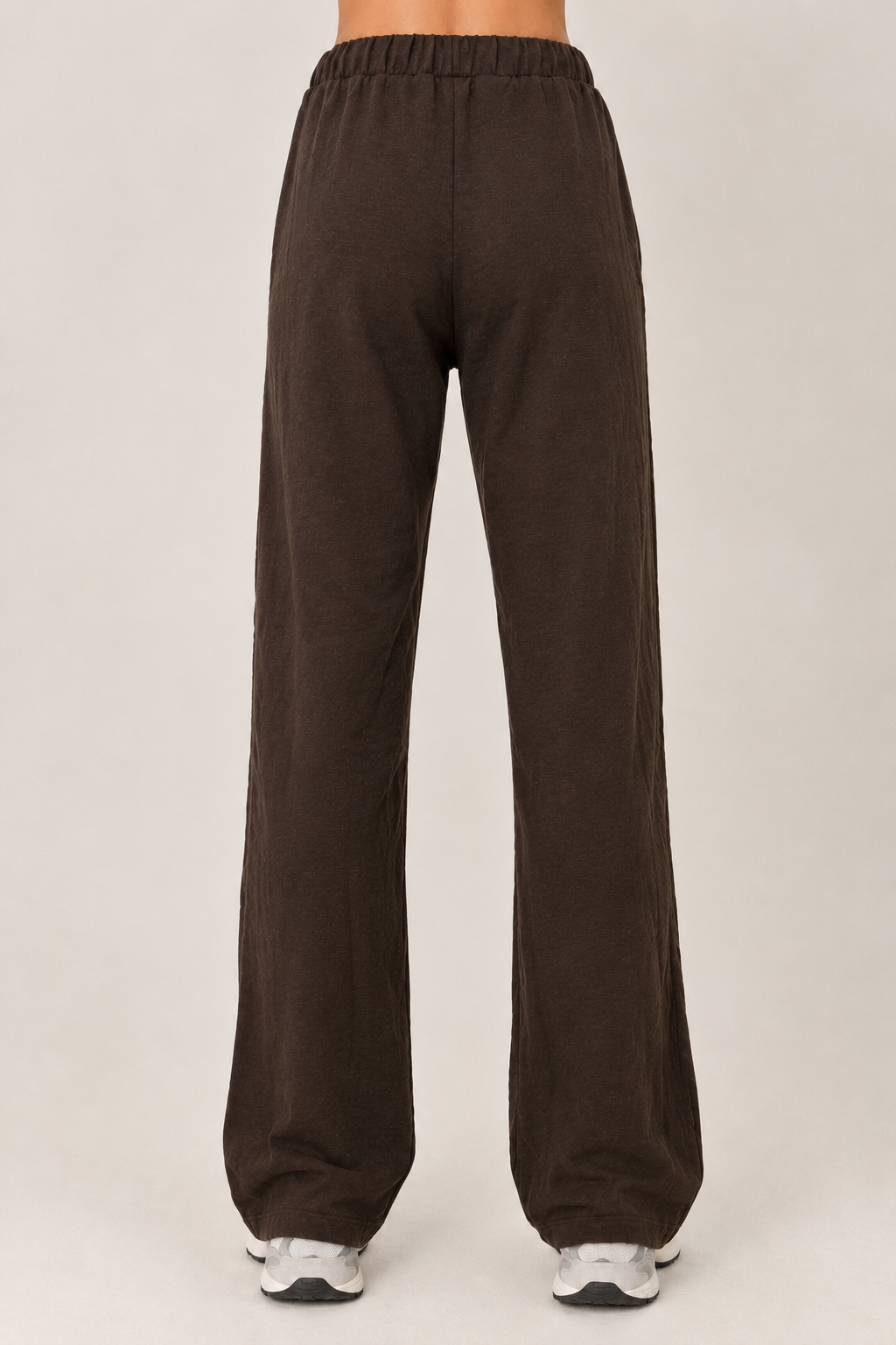 Sweatpants Straightcut elastic waistband with drawstring and leg line