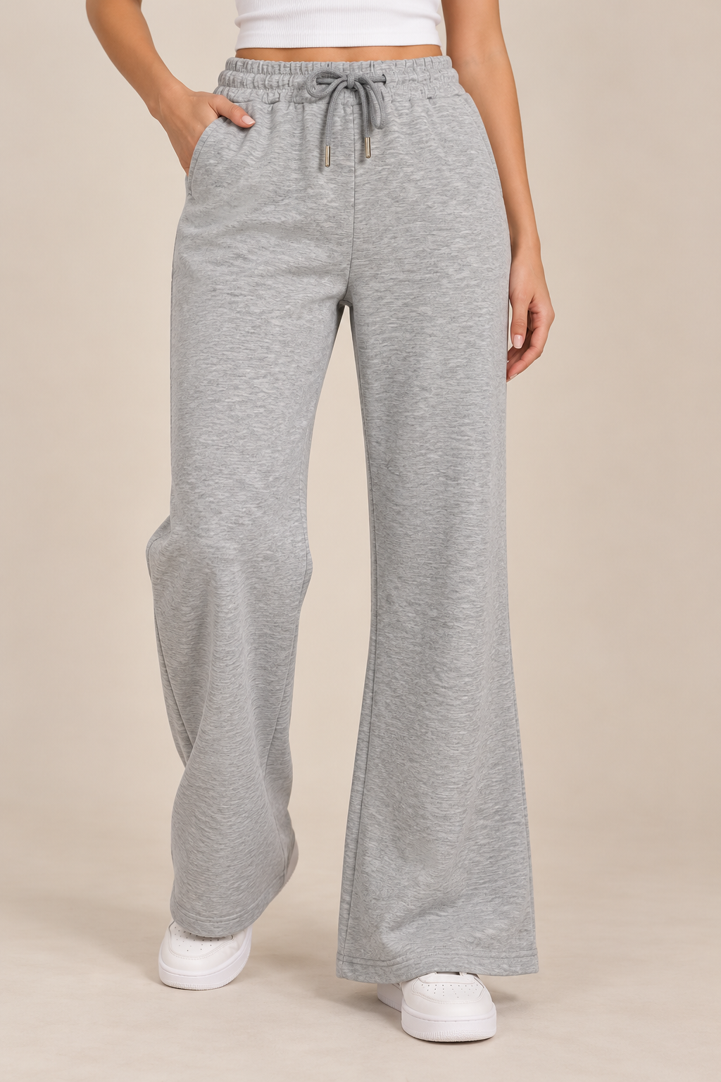 Sweatpants Straightcut Elastic Waist