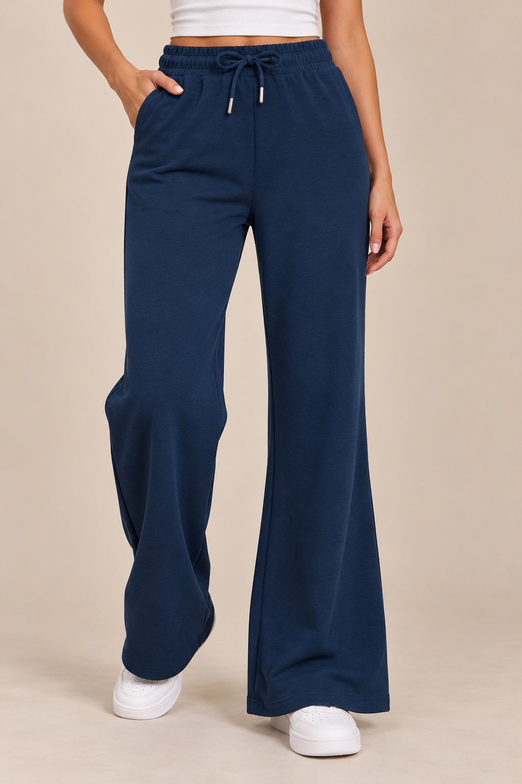 Sweatpants Straightcut Elastic Waist