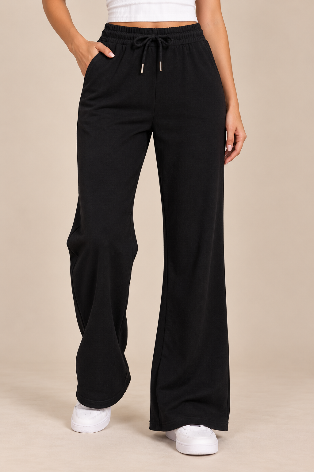 Sweatpants Straightcut Elastic Waist