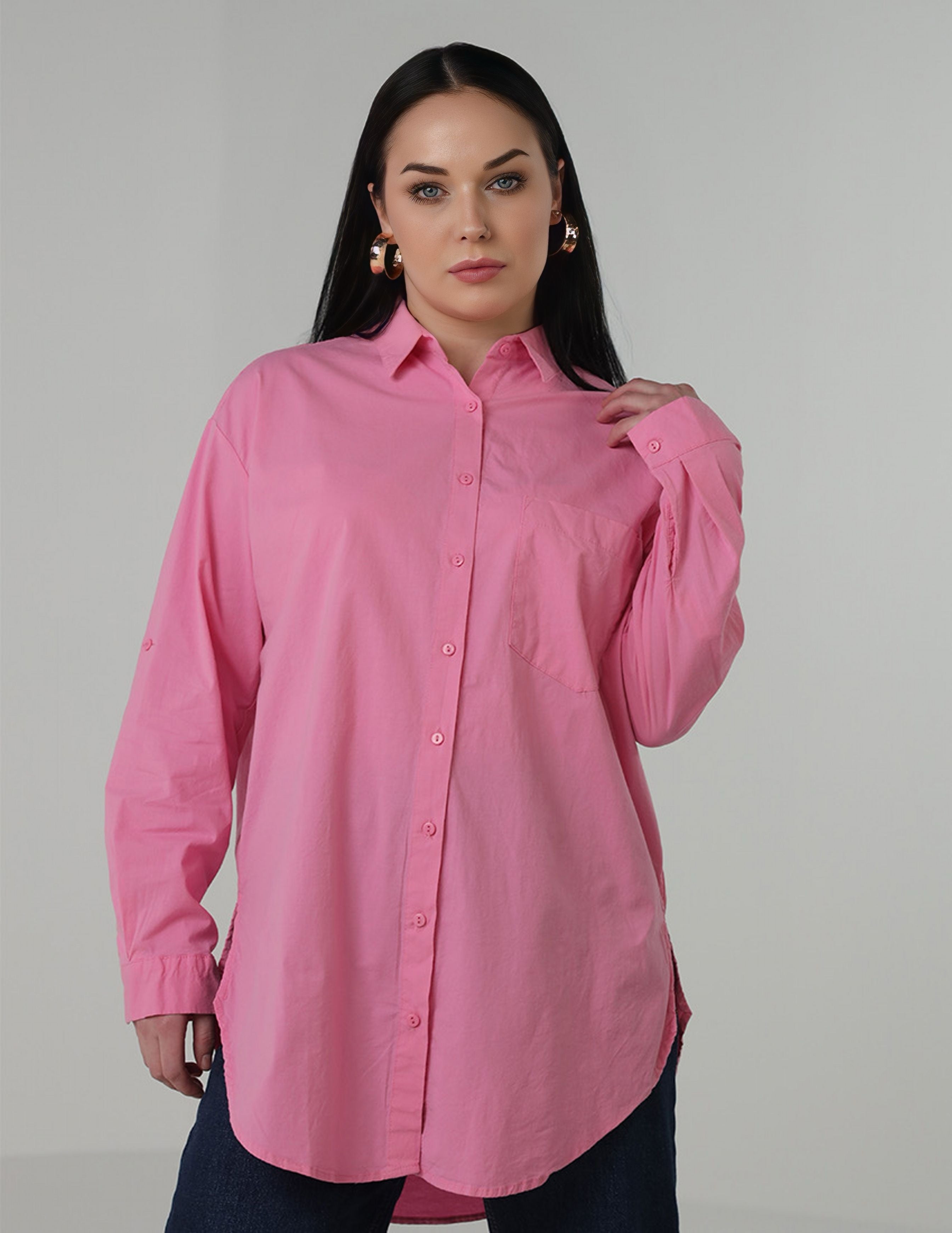 Oversized Button-Up Shirt