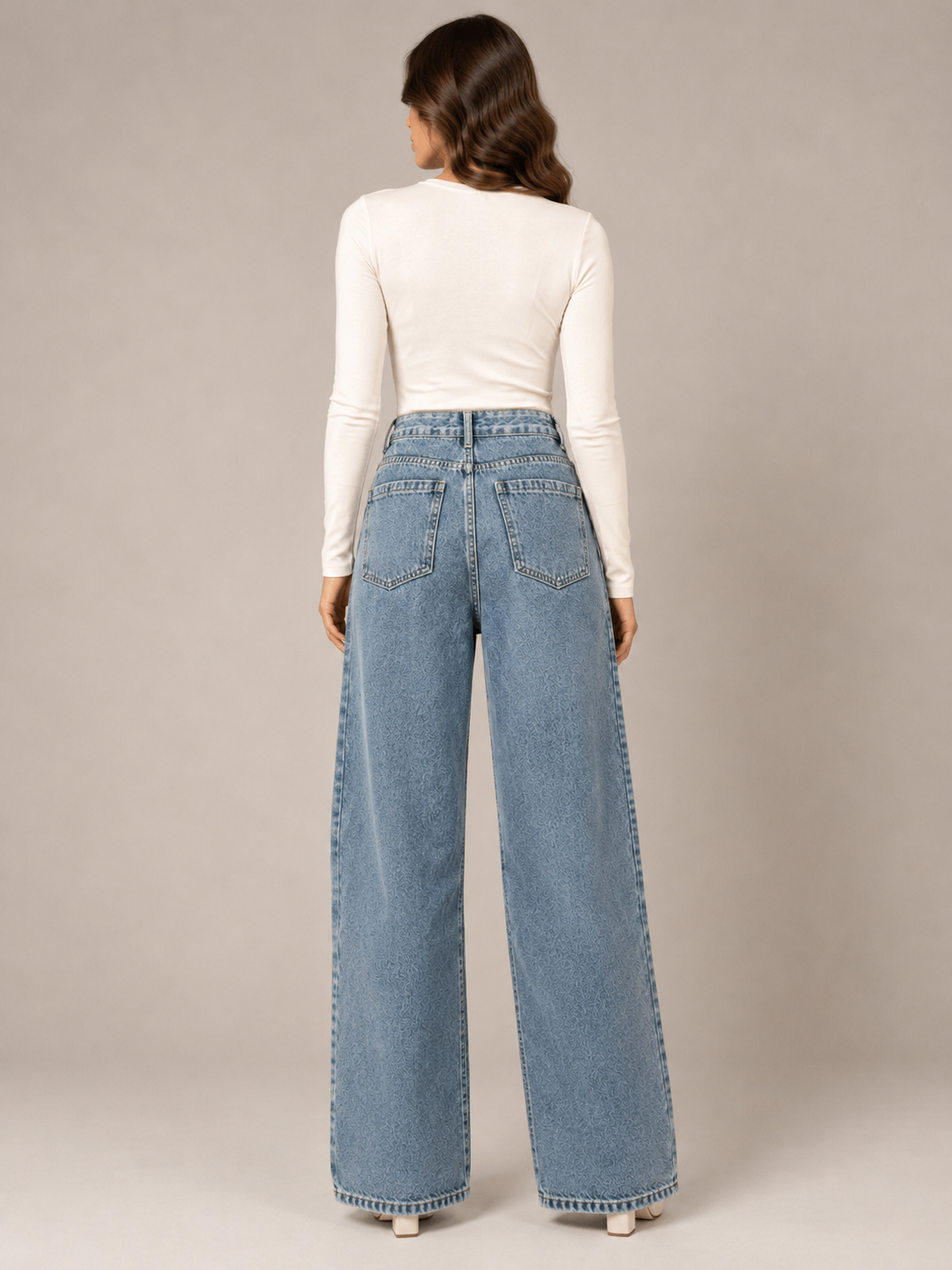 Light blue baggy jeans