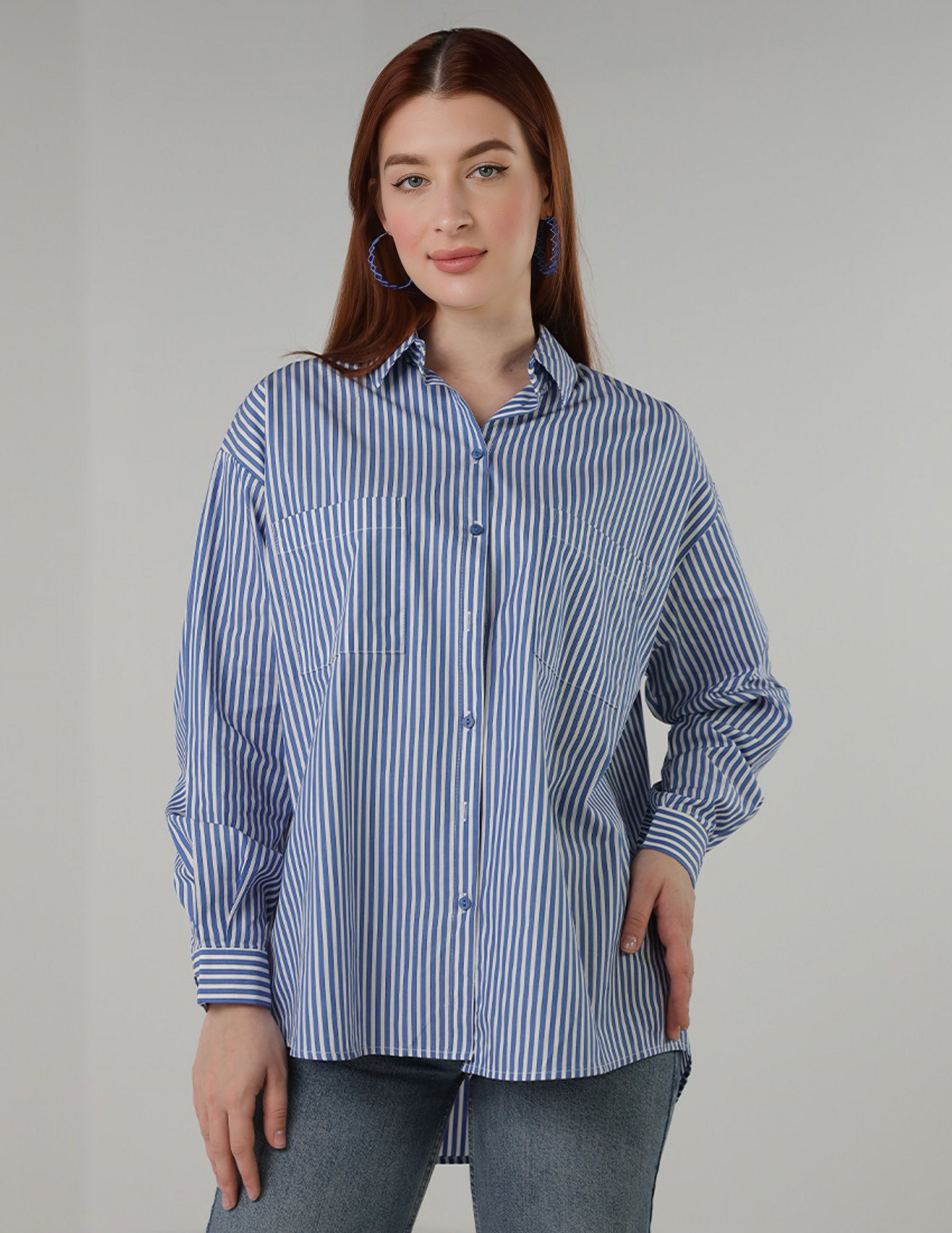Two-Tone Panel Shirt