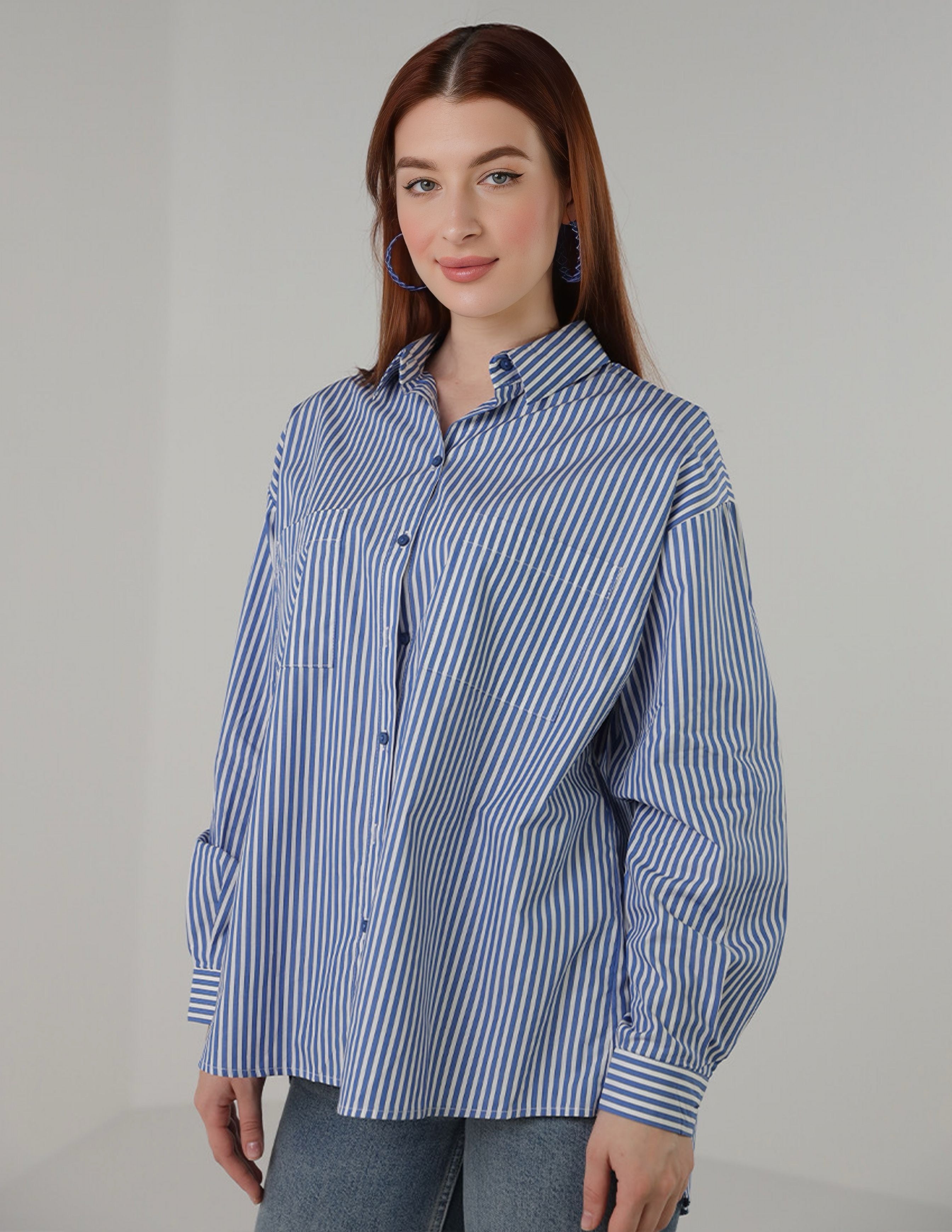 Two-Tone Panel Shirt