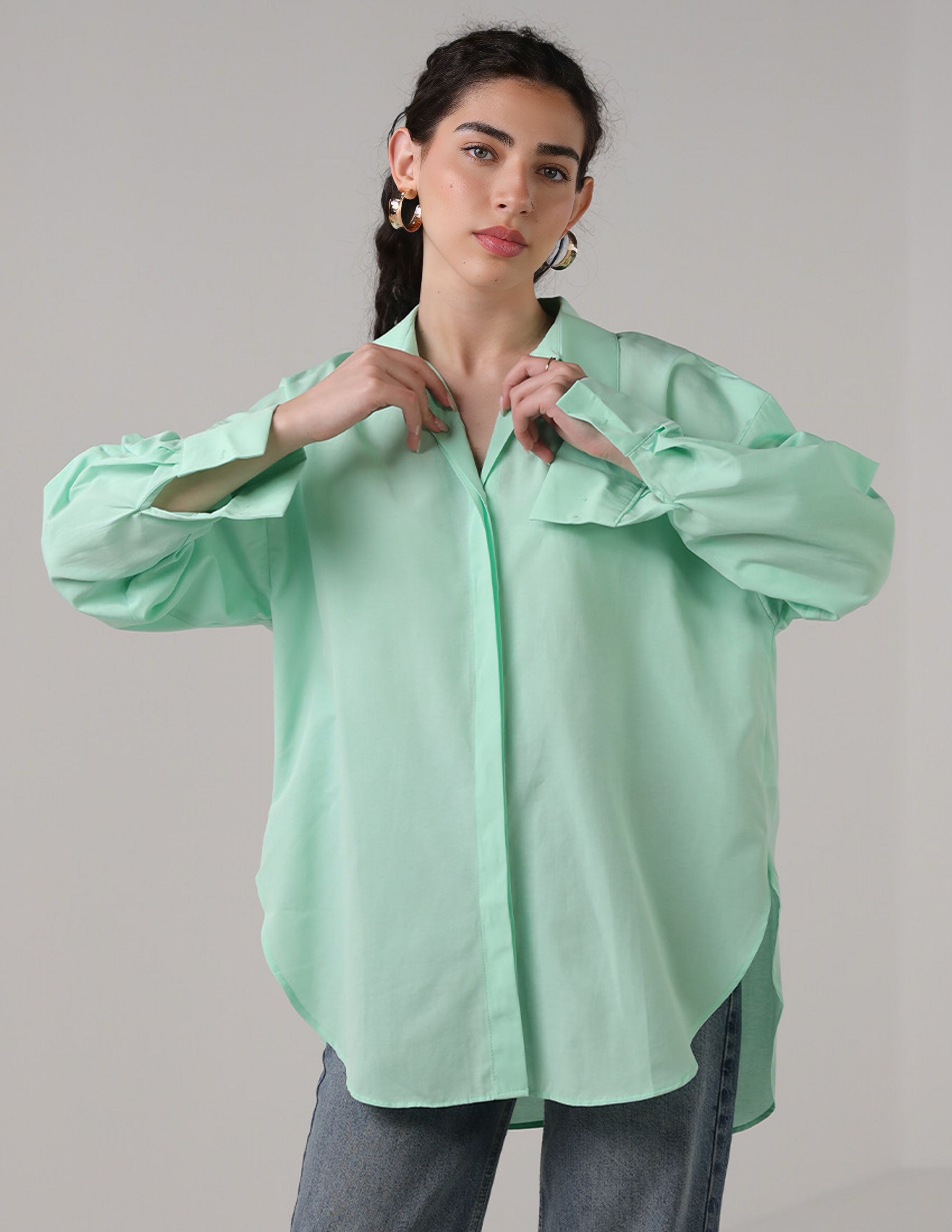 Pastel Colored Ovesrized Shirt