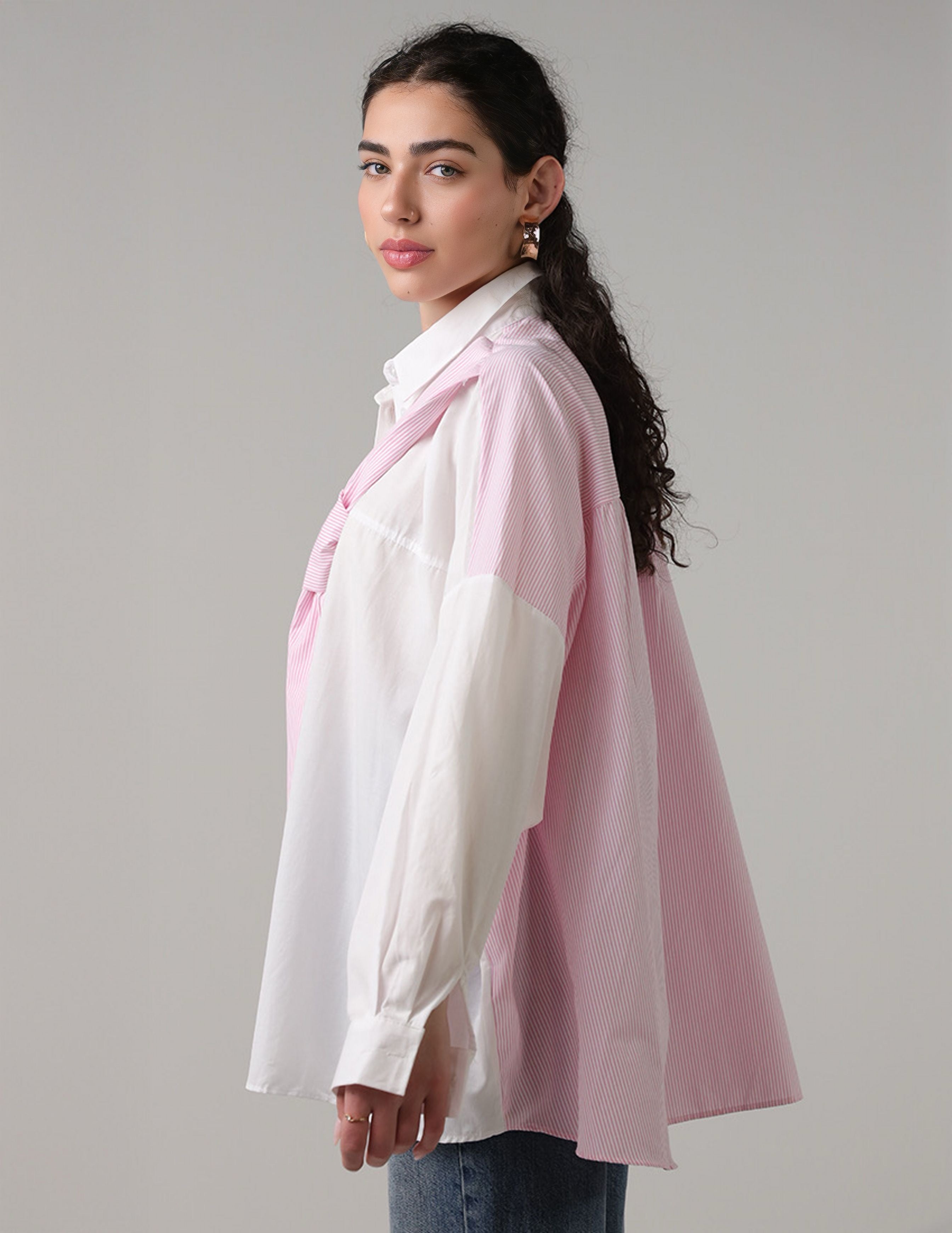 Shirt with scarf